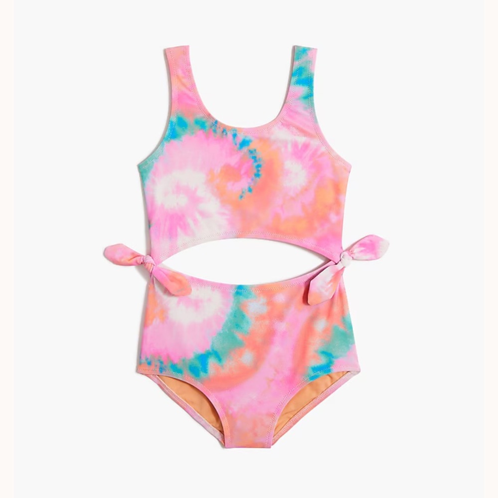 J Crew Factory Tie-dye One-piece Swimsuit